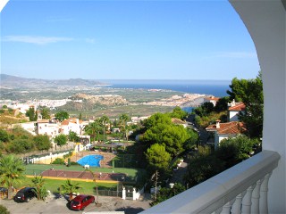Blick vom Appartement Almendros �ber Salobrena und das Meer